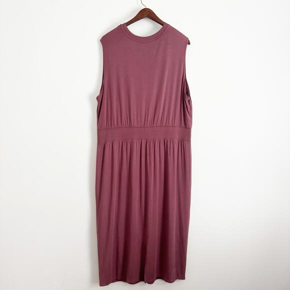 ATHLETA Santorini Cinch Midi Dress Tawny Rose 1X - Picture 6 of 11